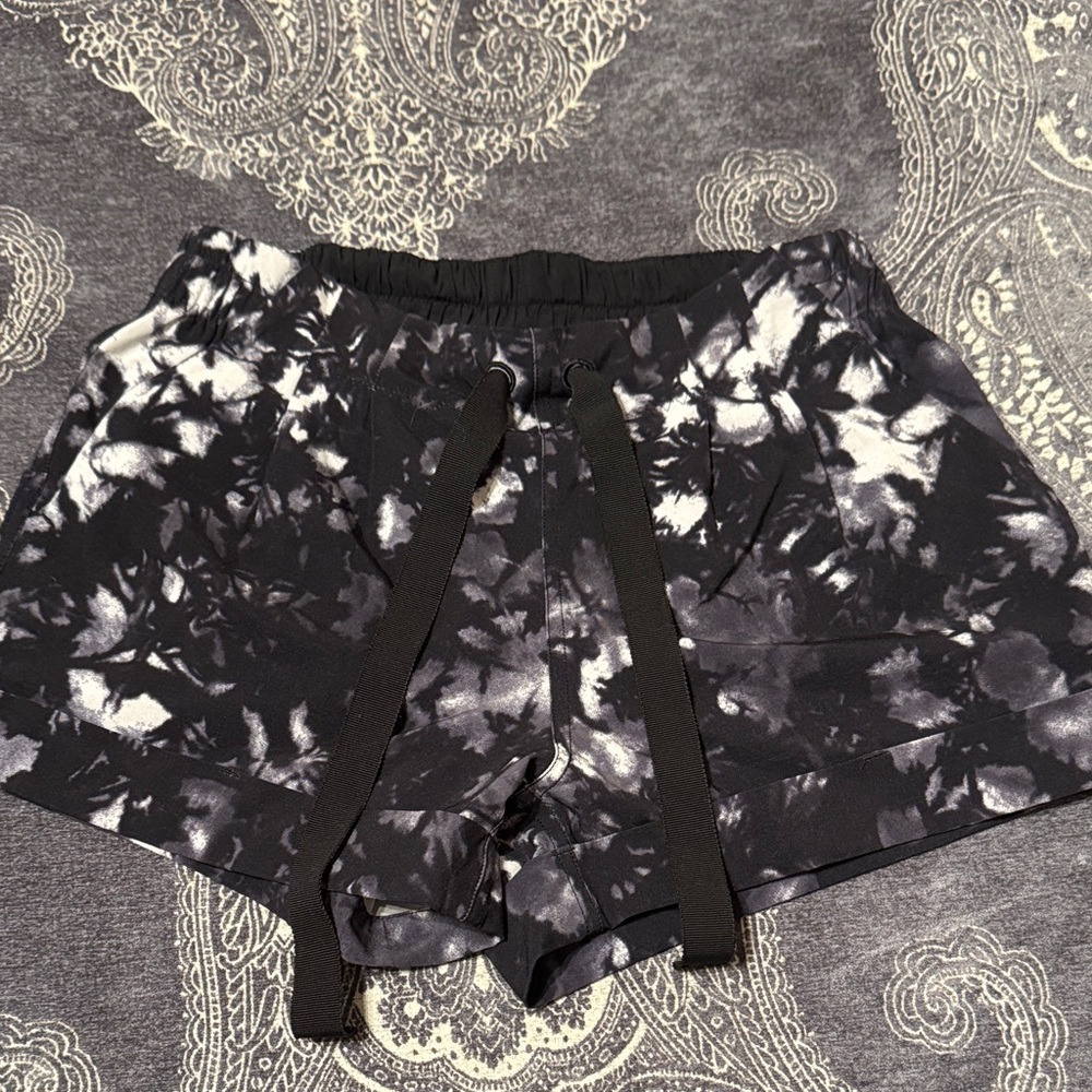 lululemon athletica Black and White Athletic Shorts